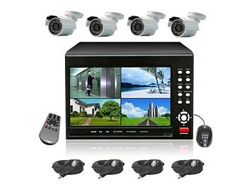 Senview D2104B-WK1 4-Channel DVR with 7-inch LCD & Camera Kit PAL