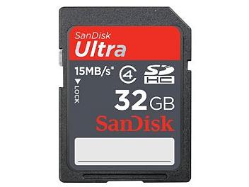 Sandisk 32GB Ultra Class-4 SDHC Card - 15MB/s (pack 2 pcs)
