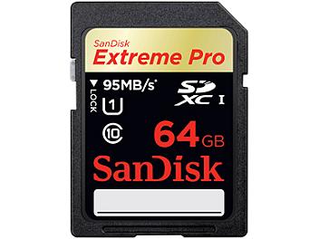 Sandisk 64GB Extreme Pro SDXC Memory Card 95MB/s (pack 2 pcs)