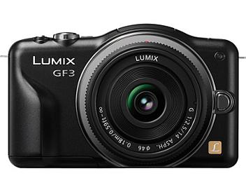 Panasonic Lumix DMC-GF3 Camera PAL Kit with 14mm Lens - Black
