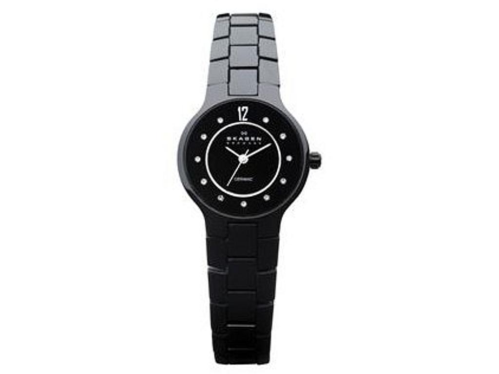 Skagen ceramic 2024 ladies watch