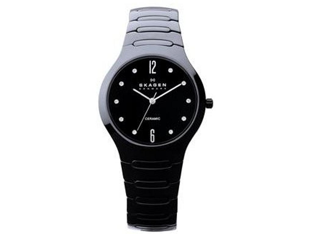 skagen ceramic women's watch