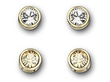 Swarovski 1092467 Harley Golden Shadow Pierced Earrings Set