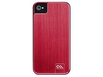Case Mate CM017125 Barely There Brushed Aluminum Case for iPhone 4 - Red