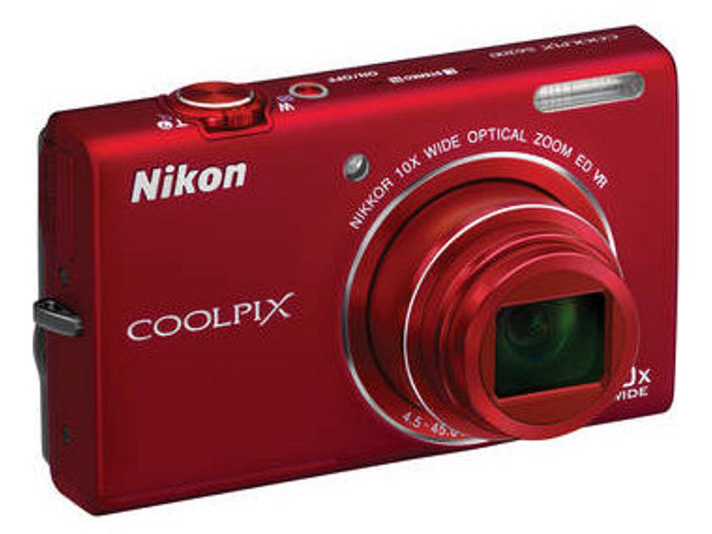 Nikon Coolpix S6200 Digital Camera - Red