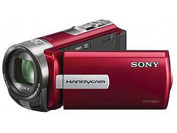 Sony DCR-SX65E Flash Memory Camcorder PAL - Red