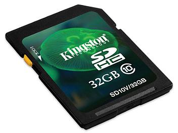 Kingston 32GB Class-10 SDHC Memory Card