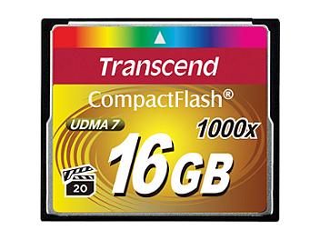 Transcend 16GB 1000x CompactFlash Memory Card (pack 2 pcs)