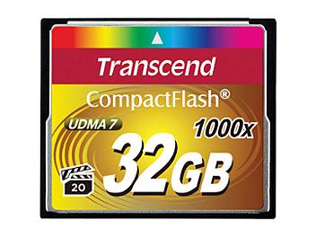 Transcend 32GB 1000x CompactFlash Memory Card (pack 2 pcs)