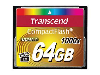 Transcend 64GB 1000x CompactFlash Memory Card (pack 2 pcs)
