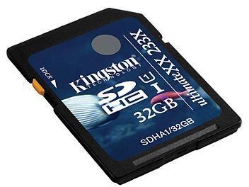 Kingston 32GB UltimateXX UHS-I SDHC Memory Card (SDHA1/32GB) - pack 5 pcs