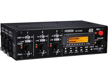 Fostex DC-R302 3-Channel Audio Mixer and Stereo Recorder