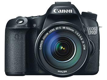 Canon EOS-70D DSLR Camera with Canon EF-S 18-135mm Lens