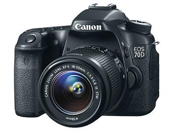 Canon EOS-70D DSLR Camera with Canon EF-S 18-55mm Lens