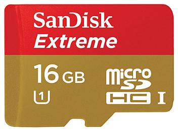 SanDisk 16GB Extreme Class-10 microSDHC Memory Card (pack 2 pcs)