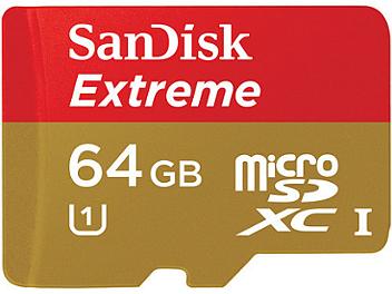 Sandisk 64GB Extreme Class-10 microSDXC Memory Card