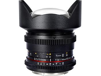 Samyang 14mm T3.1 VDSLR Fisheye Lens - Canon Mount