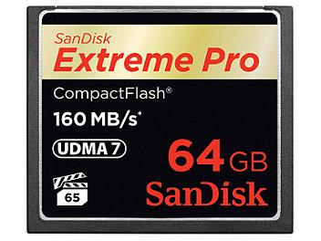 SanDisk 64GB Extreme Pro CompactFlash Memory Card 160MB/s