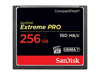 SanDisk 256GB Extreme Pro CompactFlash Memory Card 160MB/s