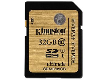 Kingston 32GB UHS-I Ulimate SDHC Memory Card 90MB/s