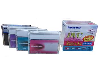 Panasonic AY-DVM60DN4C mini-DV Cassettes and Cleaning Tape Kit (pack 4 pcs)