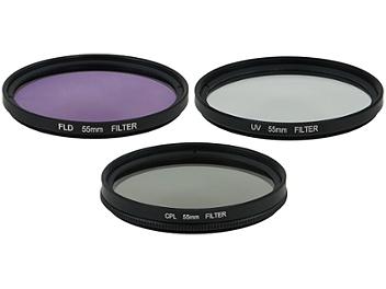 Globalmediapro Filter Kit 005 (UV, CPL, FLD) 55mm, 3 pcs
