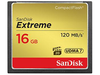 SanDisk 16GB Extreme CompactFlash Memory Card 120MB/s (pack 5 pcs)