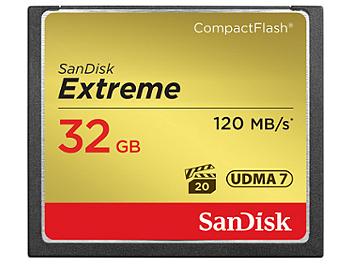 SanDisk 32GB Extreme CompactFlash Memory Card 120MB/s (pack 5 pcs)