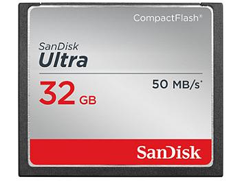 SanDisk 32GB Ultra CompactFlash Memory Card 50MB/s (pack 2 pcs)