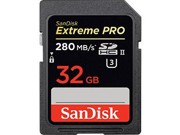 Sandisk 32GB Extreme Pro UHS-II SDHC Memory Card 280MB/s (pack 2 pcs)