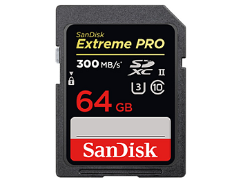 SanDisk 64GB Extreme Pro UHS-II SDXC Memory Card 300MB/s