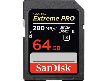 Sandisk 64GB Extreme Pro UHS-II SDXC Memory Card 280MB/s (pack 2 pcs)