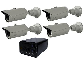 Globalmediapro T-NS-0400 NVR + 4 x T-TB20S1 IR Camera Kit NTSC