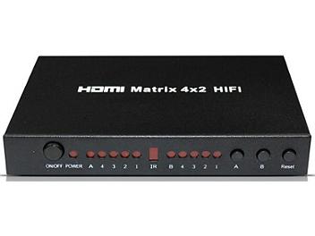 ASK HDMX0402HIFI 4x2 HDMI Matrix Switcher