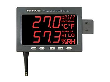Tenmars TM-185D Large LED Screen Temperature/Humidity Monitor with Datalogger