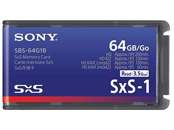 Sony SBS-64G1B 64GB SxS Memory Card (pack 5 pcs)