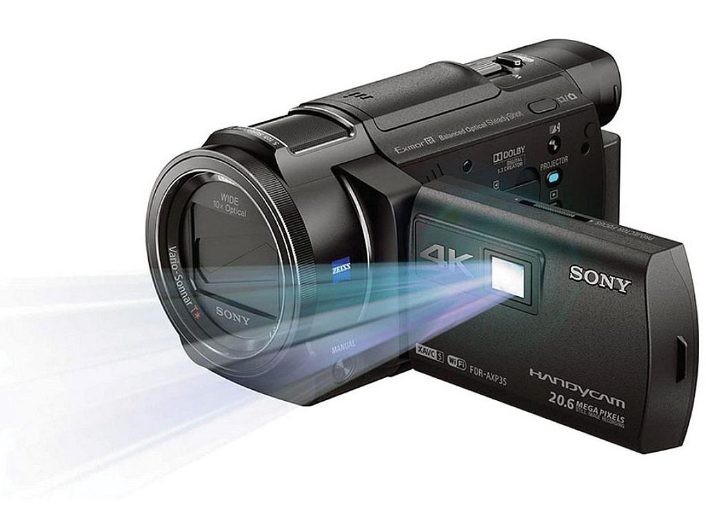 AXP33 4K Handycam® mit integriertem Projektor