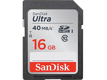 SanDisk 16GB Ultra UHS-I SDHC Memory Card (Class 10)