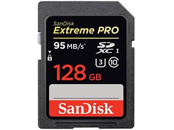 Sandisk 128GB Extreme Pro UHS-1 SDXC U3 SDXC Memory Card 95MB/s (pack 2 pcs)