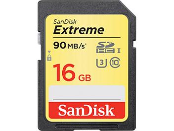 SanDisk 16GB Extreme UHS-1 U3 SDHC Memory Card (Class 10)