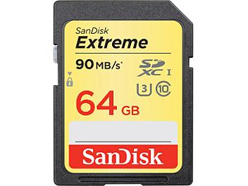 SanDisk 64GB Extreme UHS-1 U3 SDHC Memory Card (Class 10)