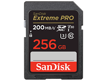 SanDisk 256GB Extreme Pro UHS-1 U3 SDHC Memory Card 200MB/s