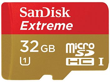 SanDisk 32GB Extreme microSDHC Card for Action Cameras (Class 10)
