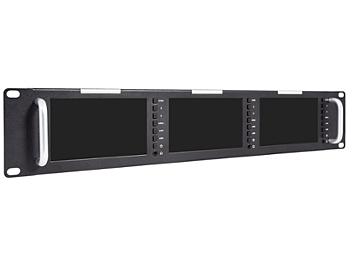 Globalmediapro FVT51-H 5-inch Triple Rack Mount LED Monitor