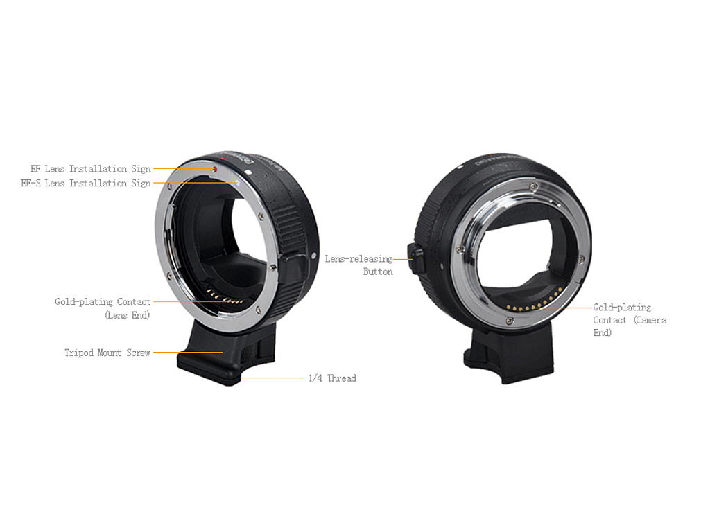 Commlite Cm Ef Nex Ef Ef S Lens To E Mount Camera Mount Adapter White