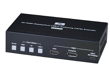 Globalmediapro SCT HUE03T-4K 4K HDMI, DisplayPort, USB-C CAT5e Transmitter
