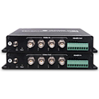 Globalmediapro SCT HD401F4-5M 4-channel HD-TVI / AHD / HD-CVI / CVBS Fiber-Optic Extender (Transmitter and Receiver)