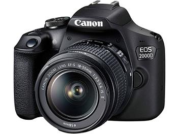 Canon EOS-2000D DSLR Camera with Canon EF-S 18-55mm Lens