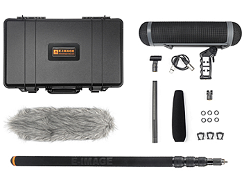 E-Image BPMK2 Shotgun Microphone Kit with Blimp and Boompole