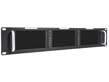 Globalmediapro FVT51-PLUS-H 5-inch Triple Rack Mount LED Monitor